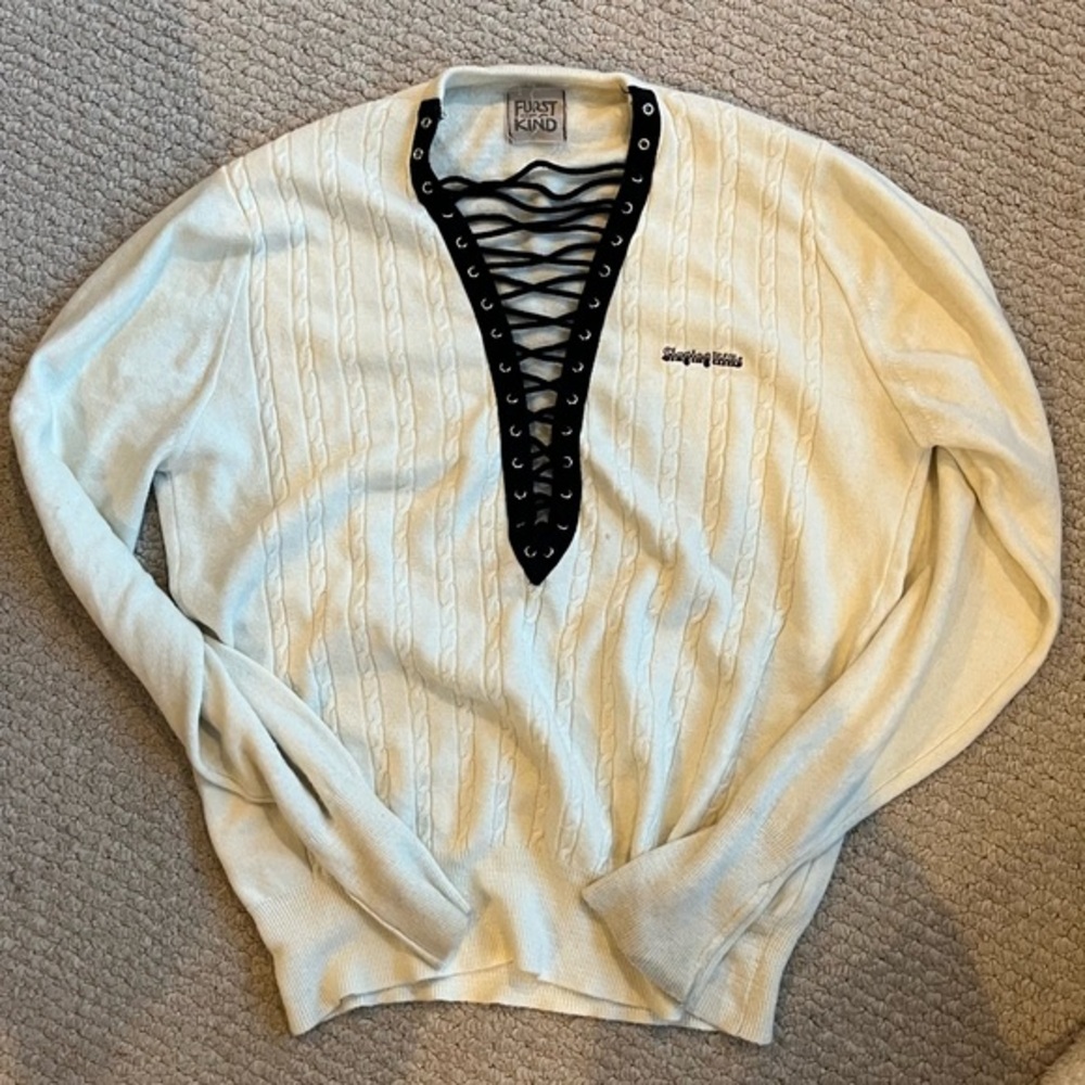 Cable knit sweater